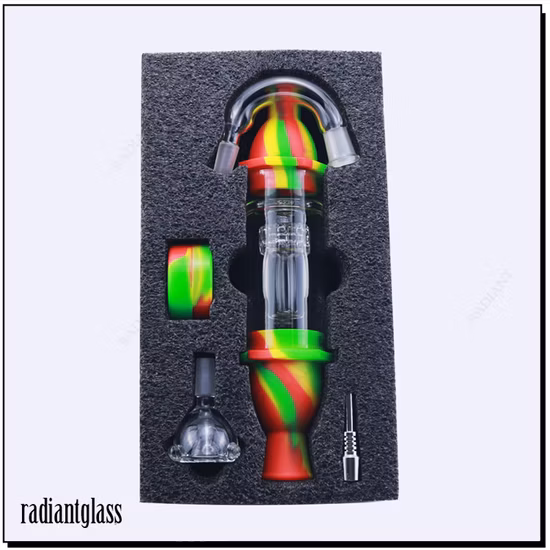 Wholesale Foodgrade Silicone Smoking Set Lighthouse Style Filter with T-Nail